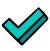 Image of a check mark to indicate the right thing to do during genital piercing recovery