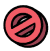 Image of a prohibited symbol to indicate the wrong things to do during genital piercing recovery