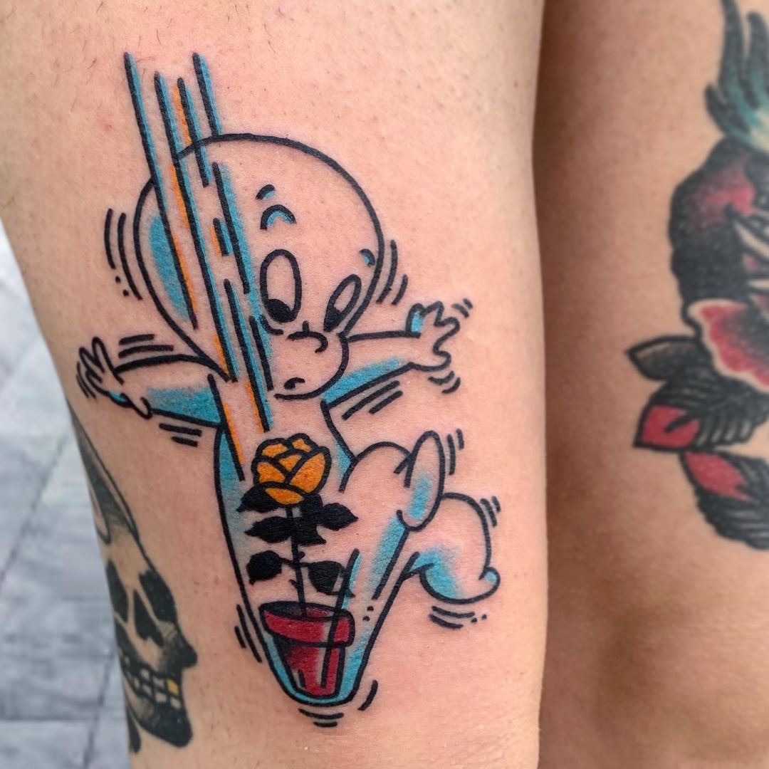halloween tattoos, halloween themed tattoos, movie tattoos, Tony Nos tattoo