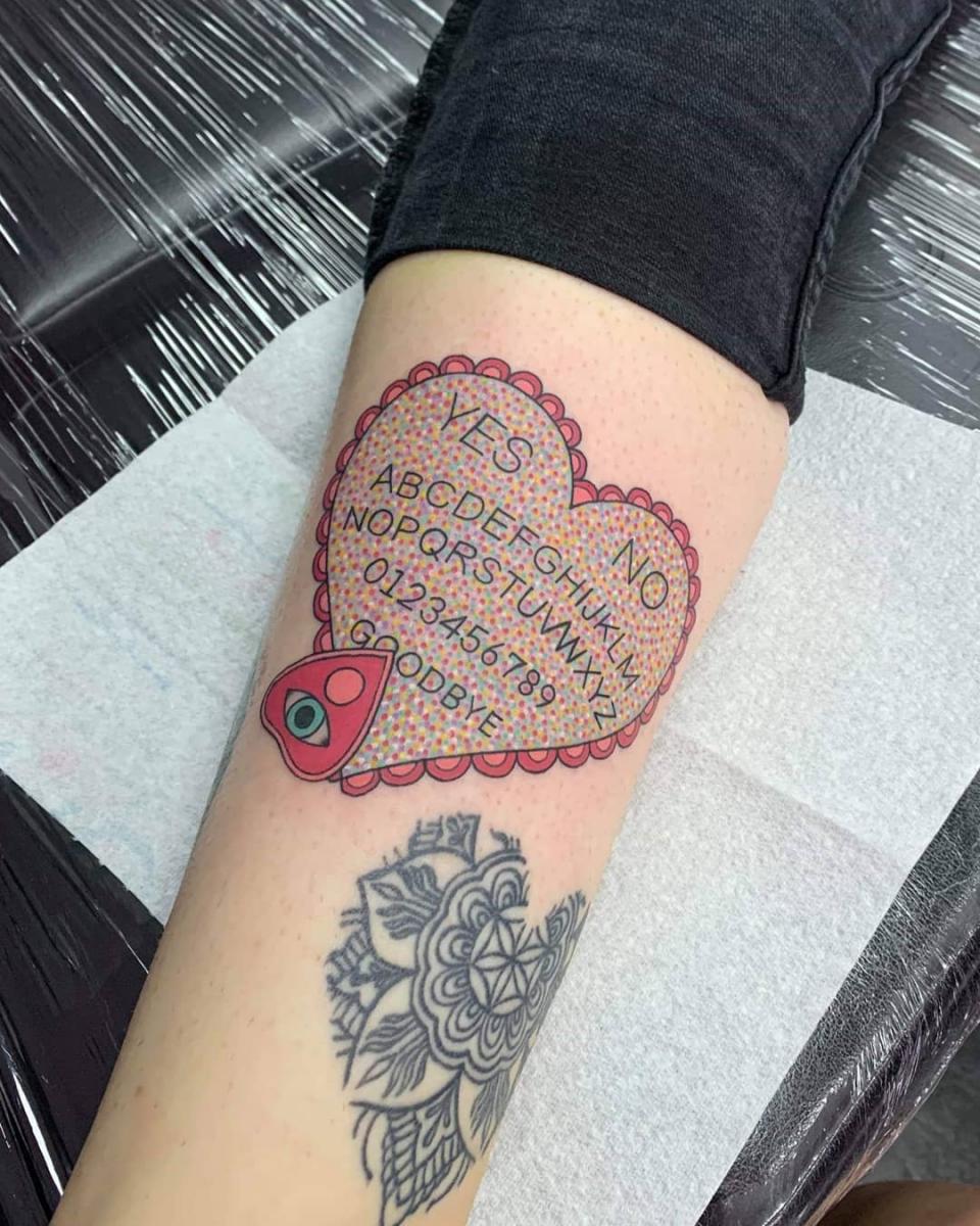 halloween tattoos, halloween themed tattoos, horror tattoos, horror themed tattoos, Megan Kinsella tattoo