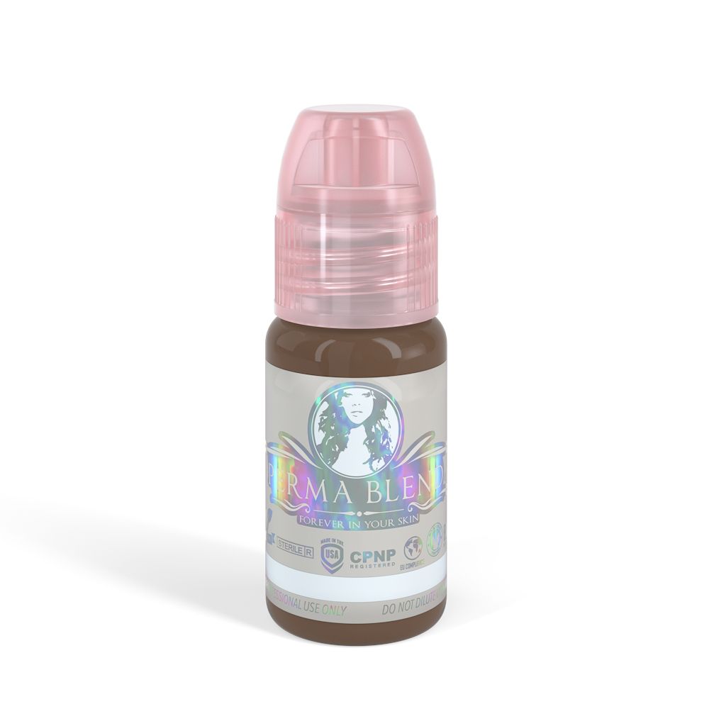 Perma Blend PMU tattoo ink in Walnut, great for faux freckle tattooing