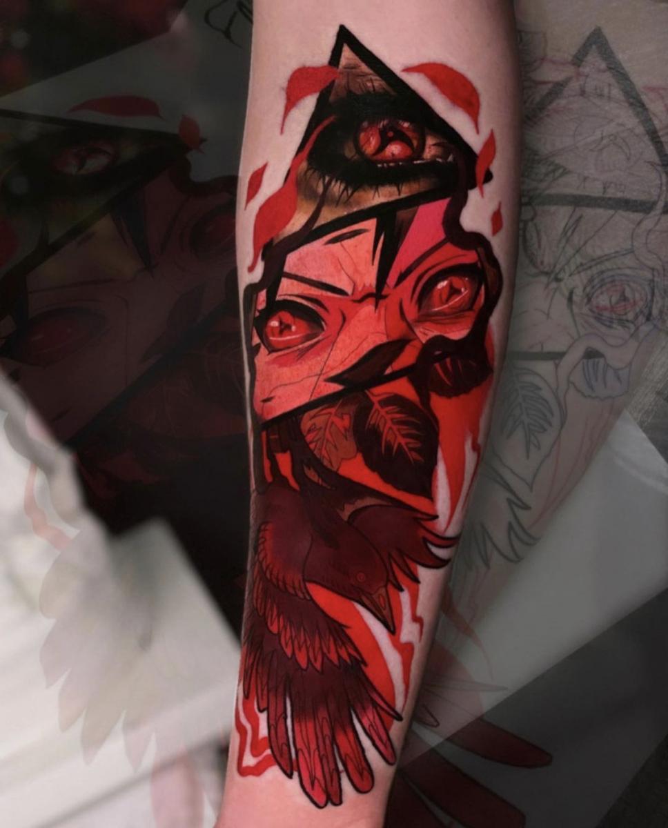 Anime tattoo by tattoo artist Bret Bloom