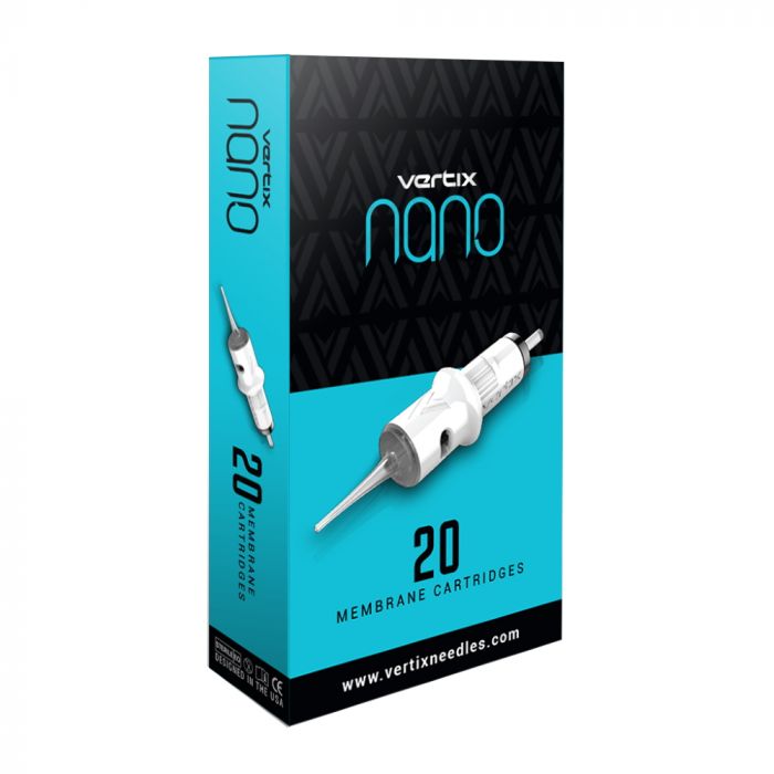 Box of Vertix cartridge tattoo needles for permanent makeup procedures