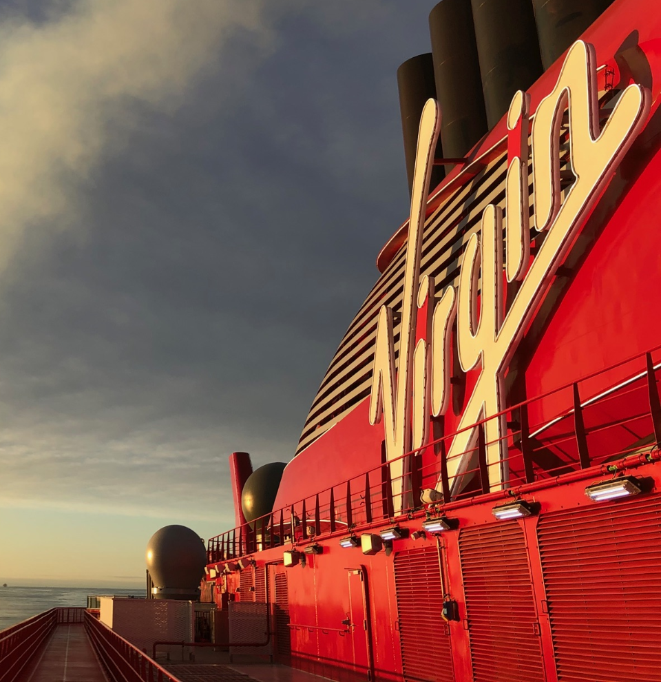 Virgin Voyages ship ready to set sail