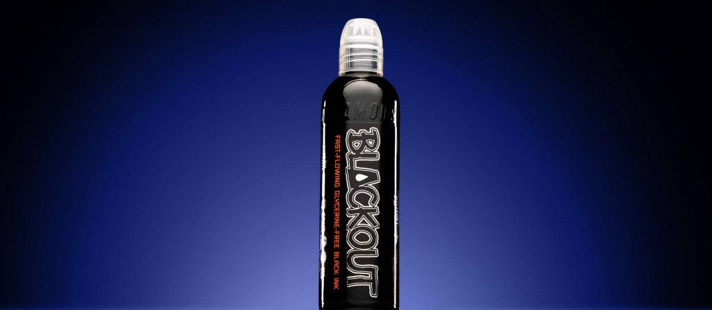 World Famous Blackout tattoo ink as an 8oz bottle
