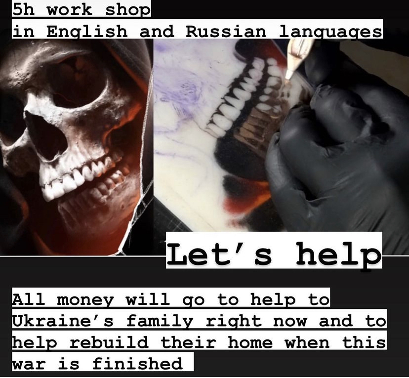 Screenshot of Levgen's tattoo tutorial post on Instagram 