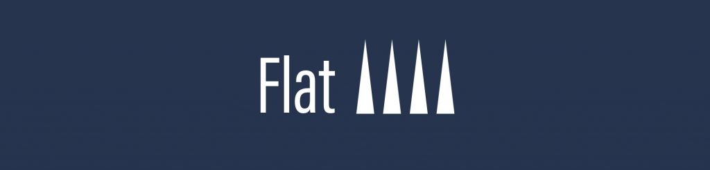 Illustration of flat needle configuration