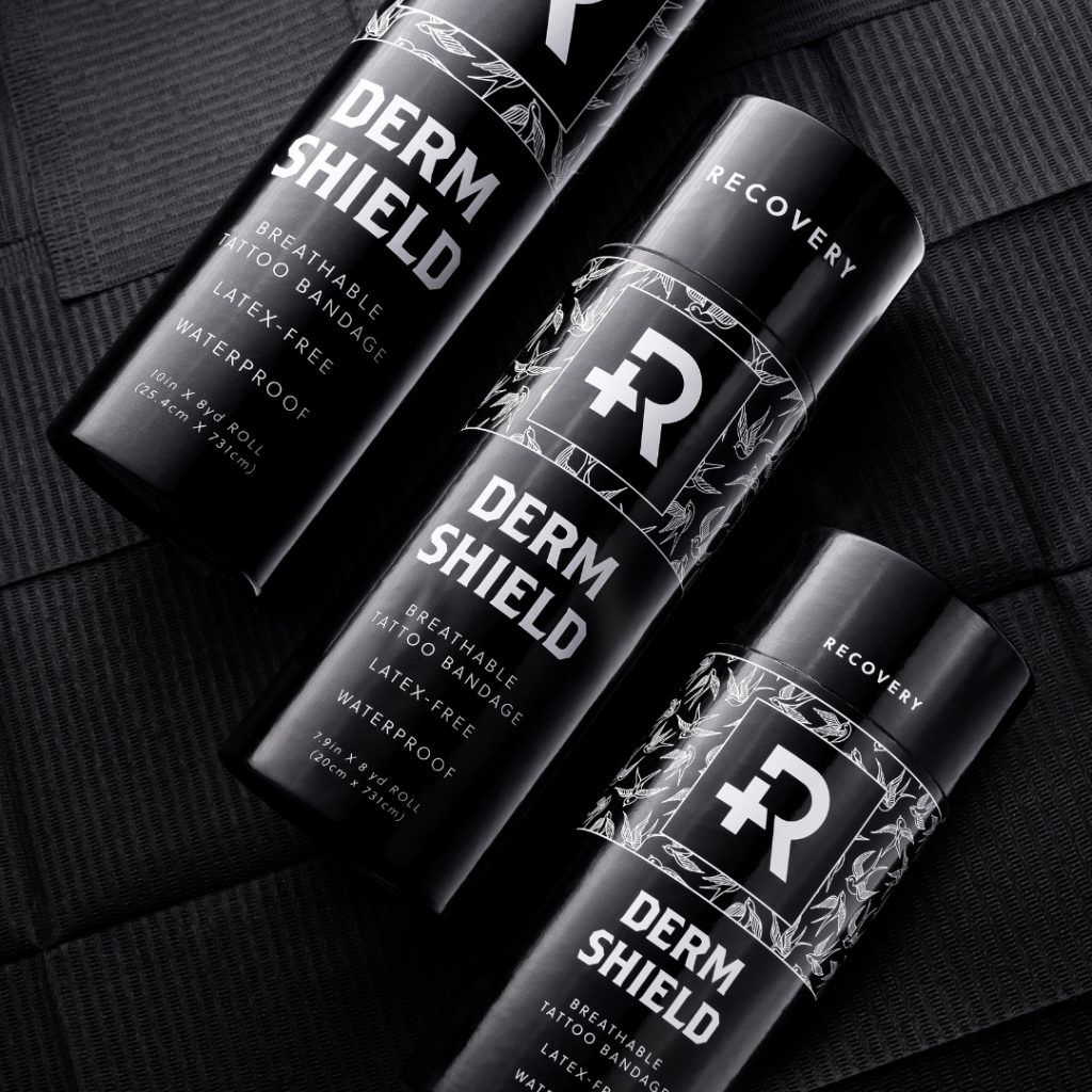 Three containers of Recovery Derm Shield