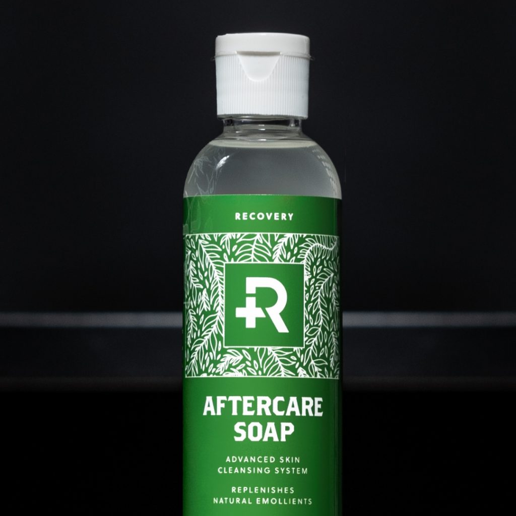 Bottle of tattoo aftercare soap