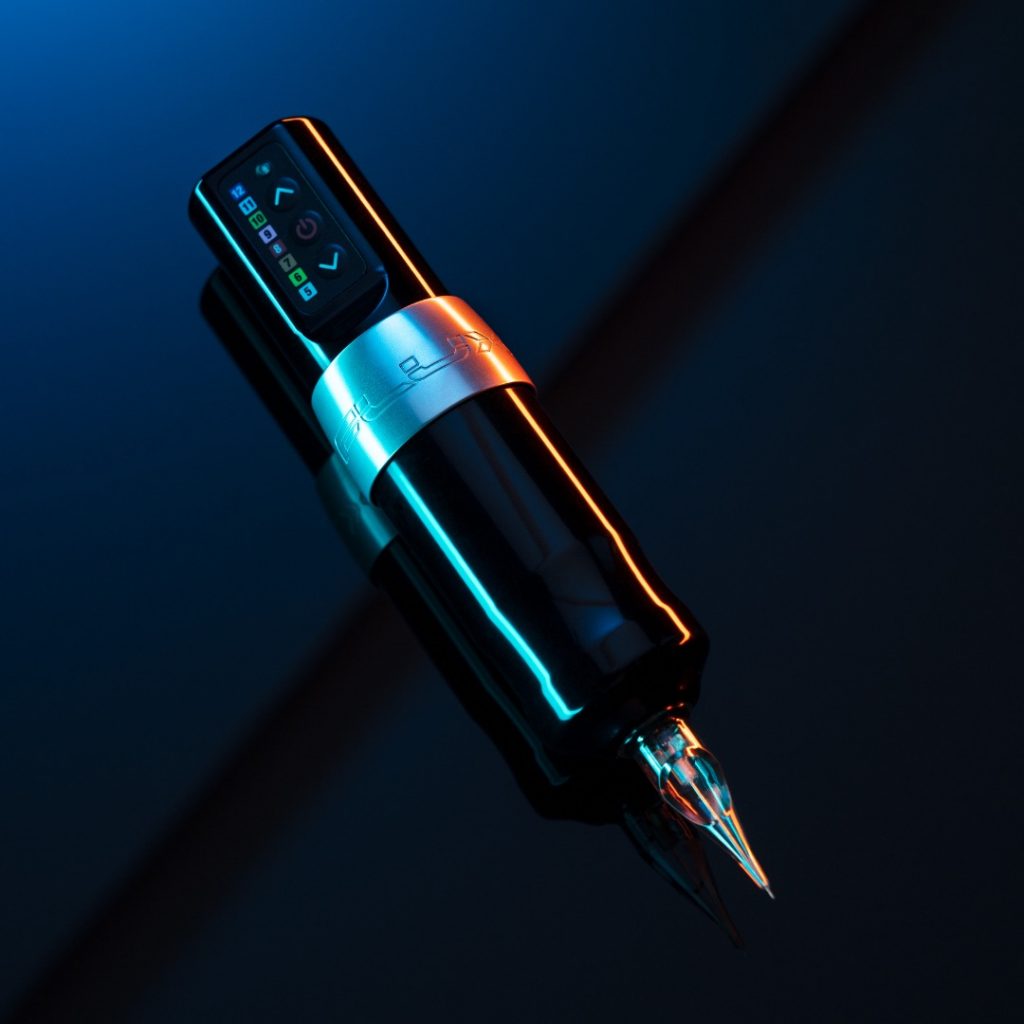 Lifestyle shot of a Flux wireless machine 