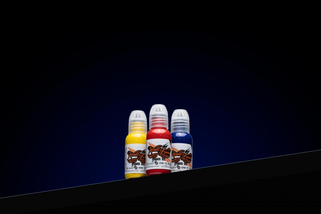 Trio of World Famous primary ink colors