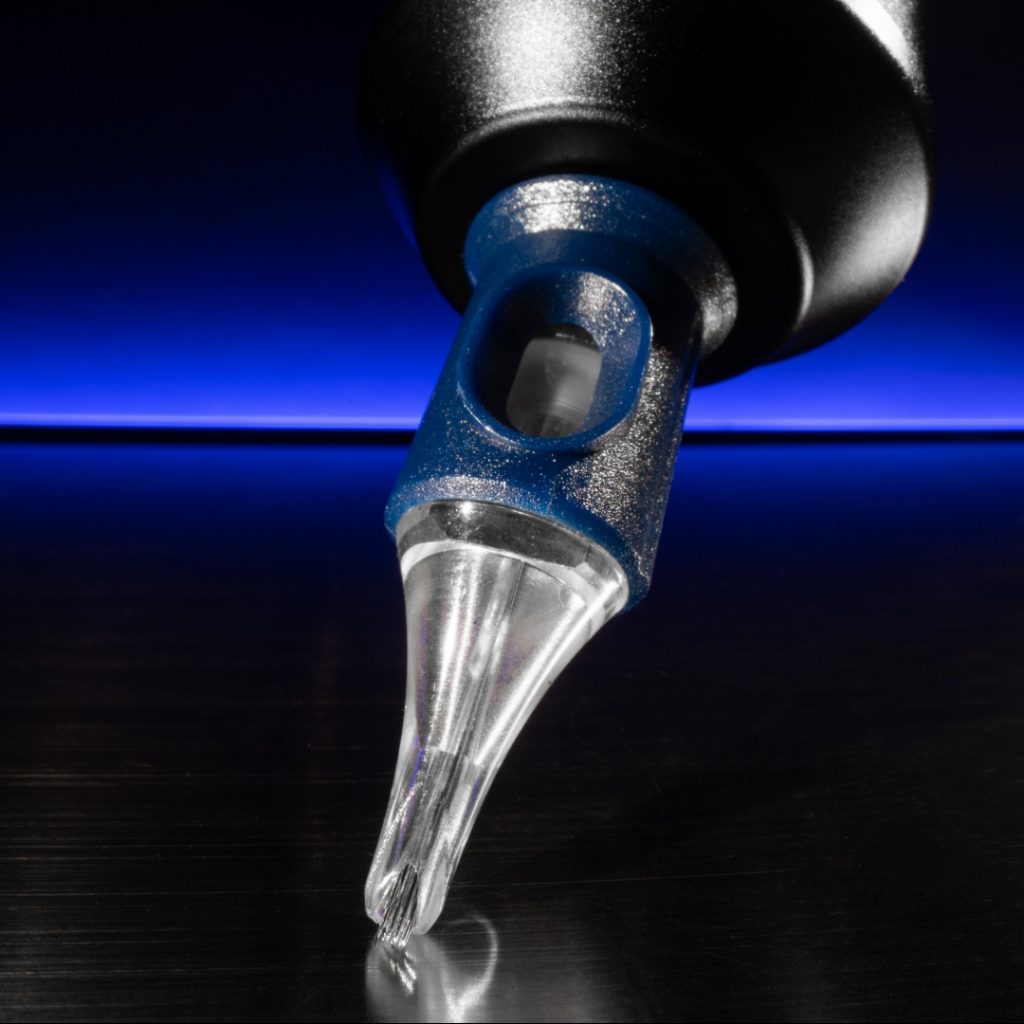 Close-up of Precision needle cartridges